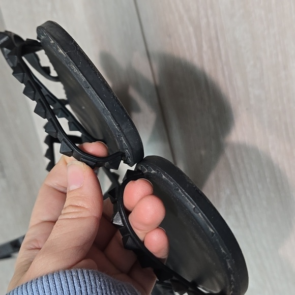 Steve Madden Women Black Gladiator Strappy Sandals Shoes Flats Sz 9 - Picture 4 of 9